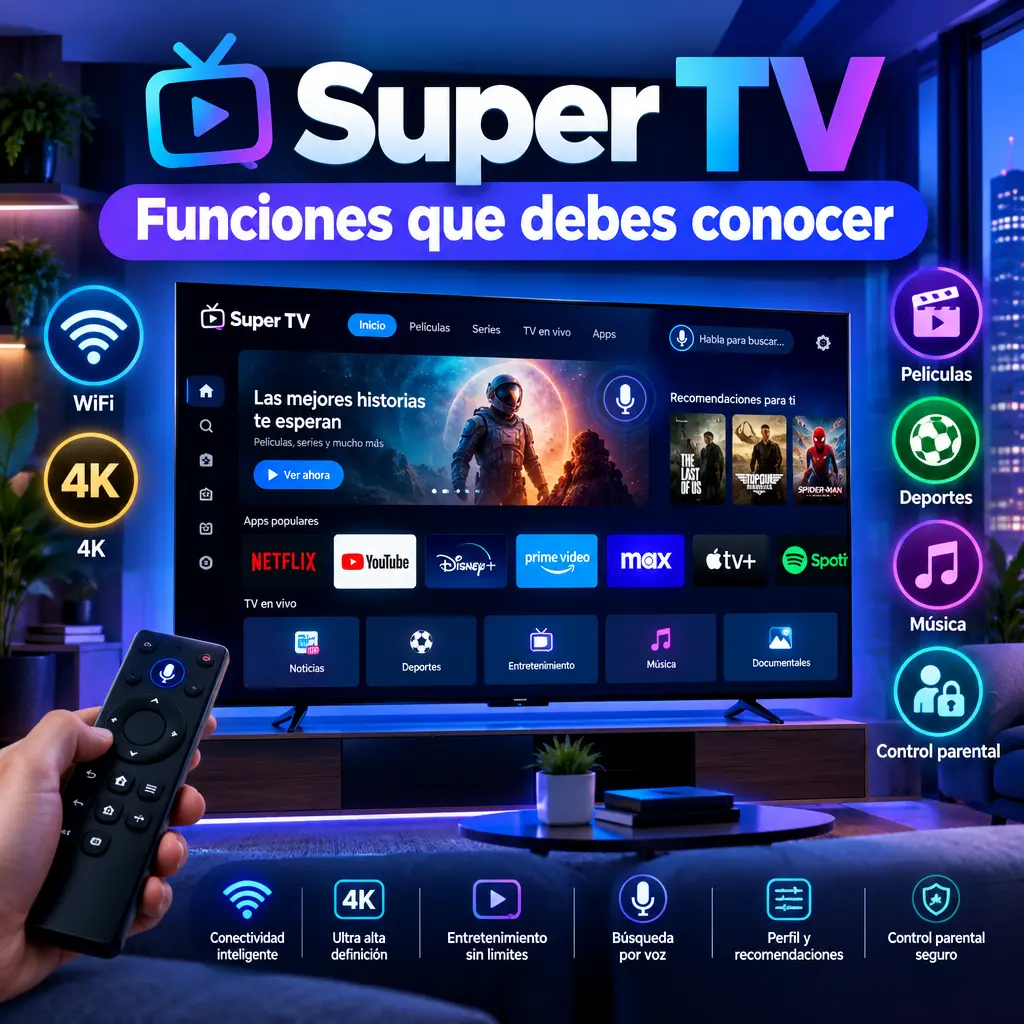 Principales funciones de Super TV que debes conocer